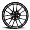 Black gloss-finished alloy wheel bgw shadow with multi-spoke design and dba logo center cap