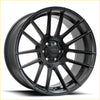 Black matte finished alloy wheel bgw shadow with multi spoke design and sparco logo on the central hubcap