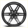 Black bcl alloy wheel bgw tempest matt black with five-spoke design and machined accents for cars