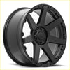 Black matte-finished bgw vader alloy wheel with rugged multi-spoke design and scw wheels logo at center