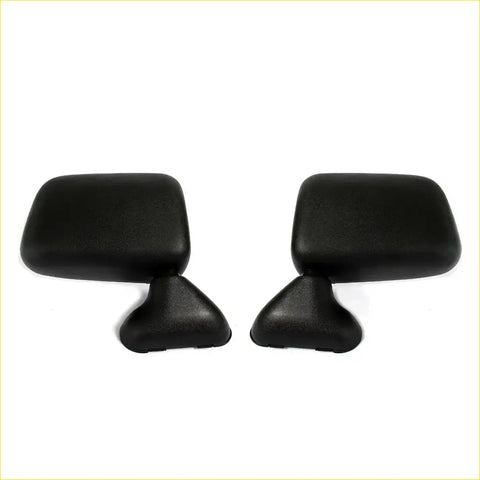 Black plastic side-view door mirrors matching design and finish for toyota hilux 4runner lh 1988-1998