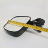 Black rectangular glossy side-view door mirror with mounting bracket for toyota hilux 4runner 1988-1998