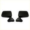 Black plastic side-view door mirrors matching in design and finish for toyota hilux 4runner 1988 1998