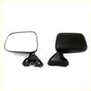 Black plastic side-view door mirror with rectangular reflective surface for toyota hilux 4runner 1988-1998