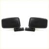 Black plastic door mirrors x2 with sleek rectangular design and smooth finish for nissan datsun 620 720 120y 520 521 b310 1972 1986