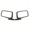 Black rectangular door mirrors with matte finish and sturdy brackets for Nissan Datsun 620 720 120Y 520 521 B310 1972-1986