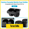 Black plastic front centre console bottle cup holder designed for nissan patrol gu y61 easy to install and durable