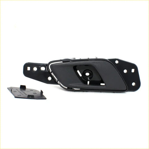 Black front inside door handle for ford ranger t6 2012-2020 with sleek black plastic design and integrated mounting bracket