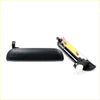 Black outer door handle set for Mazda b2000 back side showing black plastic with integrated metal spring mechanism