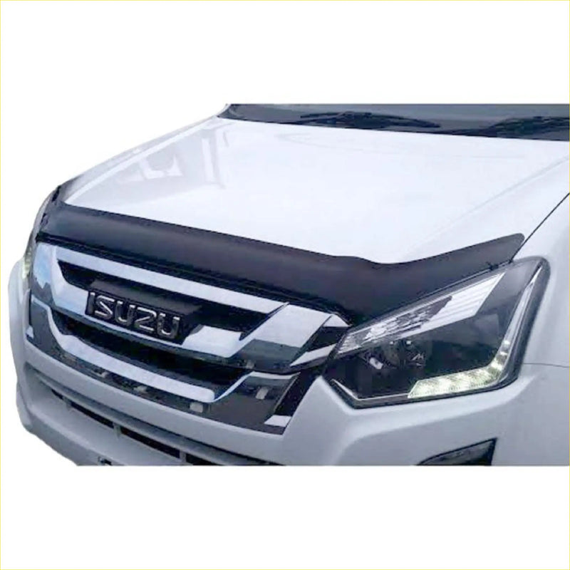 Black plastic front bumper cover with bonnet guard protector stone guard for isuzu d-max mu-x 2012-2016