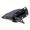 Black metal bonnet hinge with glossy finish and multiple mounting holes for toyota hilux rn30 rn36 rn46 ln30 ln36 ln46 1978-1983