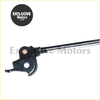 Black metal motorcycle kickstand with polished chrome shaft and brass pivot bolt for toyota land cruiser lc80 bonnet hood gas strut