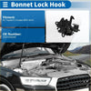 Black plastic bonnet latch lock hook for Toyota FJ Cruiser 2007-2014 back side view quality part
