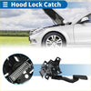 Black plastic and metal bonnet latch assembly with spring for toyota rav4 2013-2018 replacement part