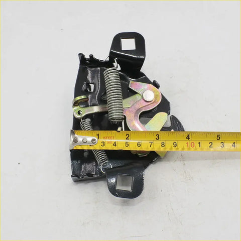 Black metal bonnet latch striker lock with spring and yellow tape for toyota hilux ute 1978-1983