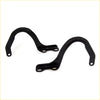 Black metal bonnet lock hinge lh for toyota hilux 4runner 1988-1997 with smooth curved handlebar bracket and mounting holes