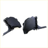 Black metal engine oil pan gaskets shown from the back for bonnet lock hinge x2 toyota hilux ln50 to n70 1978-2015