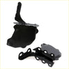 Black painted metal bonnet lock hinge brackets x2 for toyota hilux ln50-ln56 rn50-rn55 n70 1978-2015