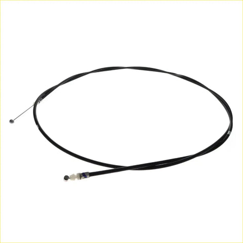 Black bonnet release cable for mitsubishi triton l200 2005-2014 with metallic ball end and plastic connector