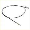 Black bonnet release cable for Nissan AD Wingroad expert 1990-1999 with metallic connector and plastic end cap