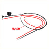 Black bonnet release cable for nissan terrano wd21 navara d21 with metal housing and mounting bracket 182 cm long