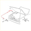 Red hydraulic brake line assembly for bonnet release cable on nissan terrano wd21 navara d21 1986-1995 hood mechanism