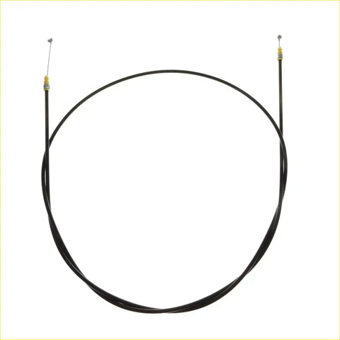 Bonnet release cable for toyota hilux surf 4runner 1989-1995 black cable with yellow and metallic ends coiled in a circle