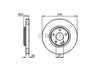 Bosch Brake Rotor Single Front BD543