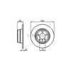 Bosch Brake Rotor Pair Rear BD1046