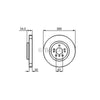 Bosch Brake Rotor Single Front BD1147