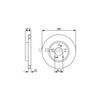 Bosch Brake Rotor Pair Front BD1205