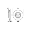 Bosch Brake Rotor Pair Front BD1327