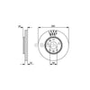 Bosch Brake Rotor Single Front BD1397