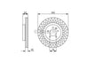 Bosch Brake Rotor Pair Front BD1421