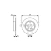 Bosch Brake Rotor Pair Rear BD1690