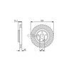Bosch Brake Rotor Single Front BD2130
