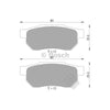 Bosch Blue Line Brake Pad Set Rear DB1163BL