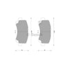 Bosch Blue Line Brake Pad Set Front DB1459BL