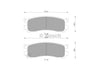 Bosch Blue Line Brake Pad Set Rear DB1222BL