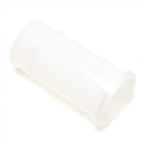 Translucent white plastic pipe connector with ribbed texture for brake fluid bottle compatible with datsun nissan 620 1972-1979