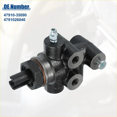 Black cast iron brake load sensing proportioning valve with silver fittings and black connector for toyota hilux 1983-1988