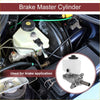 Brake master cylinder with white plastic reservoir and black cap metal body for toyota 4runner 2002-2009 back side