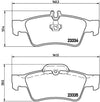 Brembo Brake Pad Rear Set (Low-Met) P50052