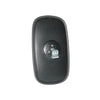 Britax External Head Mirror Flat Glass Steel Black Body