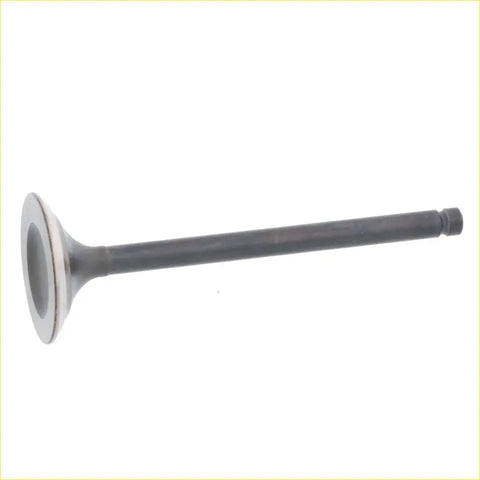 Black metal engine exhaust valve with circular head and threaded stem for suzuki quadsport 250 lt250s 1989–1990
