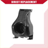 Black plastic bumper bracket with molded contours and mounting tabs for toyota tacoma 2005-2015 back side view