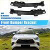 Black plastic front bumper bracket pair side retainer for toyota highlander hybrid le 2019 shown from back side