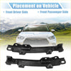 Black plastic front bumper cover for toyota highlander hybrid le 2019 with side retainer bracket shown from back side