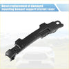 Black plastic bumper bracket side retainer cover for direct replacement on 2019 toyota highlander hybrid le