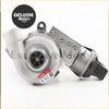 Silver metallic bv43 turbocharger with matte finish and black plastic parts for great wall hover h5 2.0t 4d20 back side